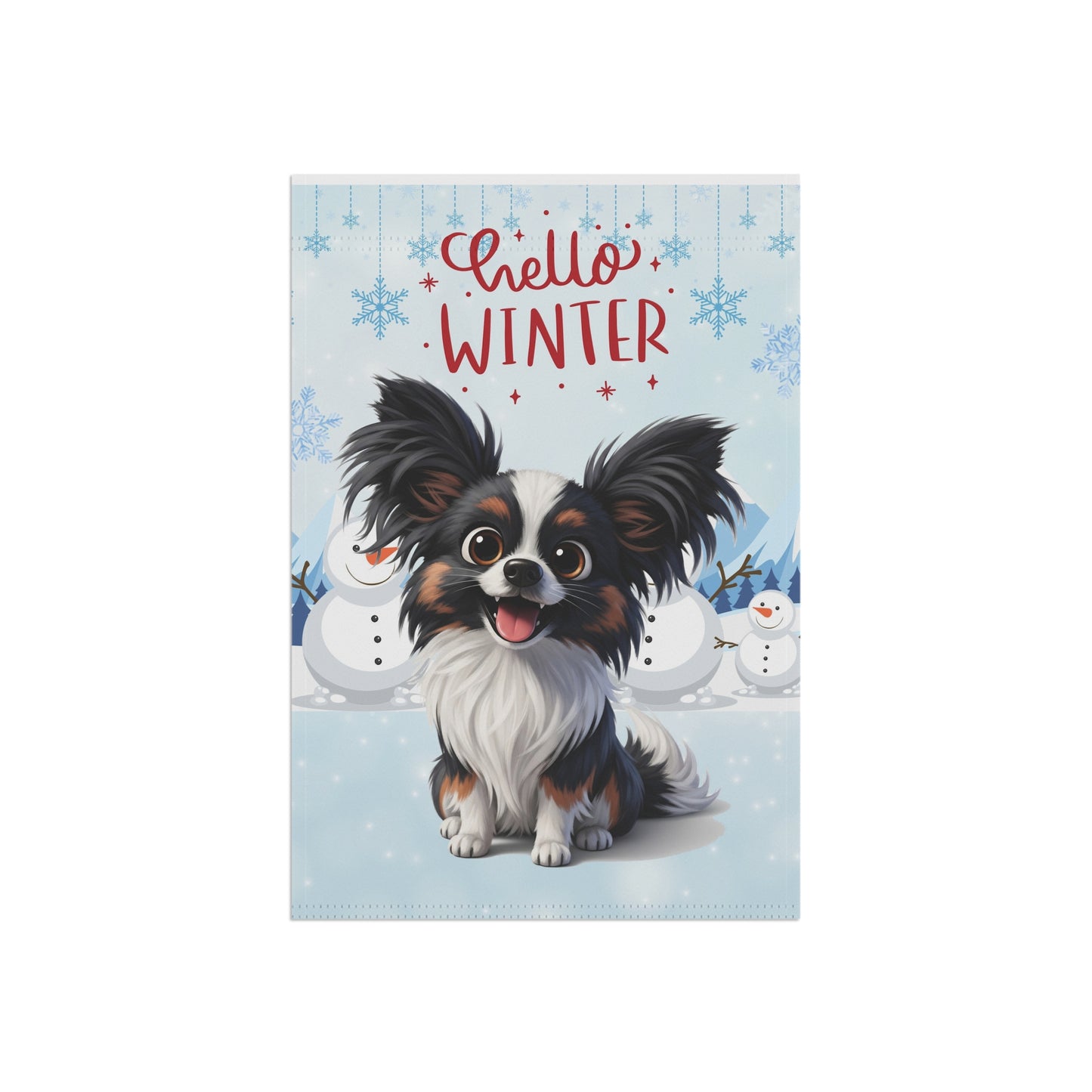 Papillon Hello Winter Garden Banner