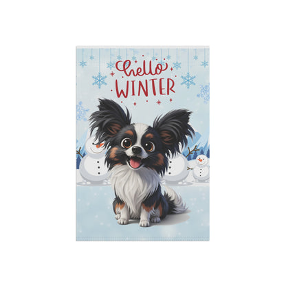 Papillon Hello Winter Garden Banner