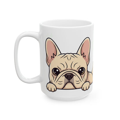 French Bulldog Peek-a-Boo Mug | Best Frenchie Mama Gift