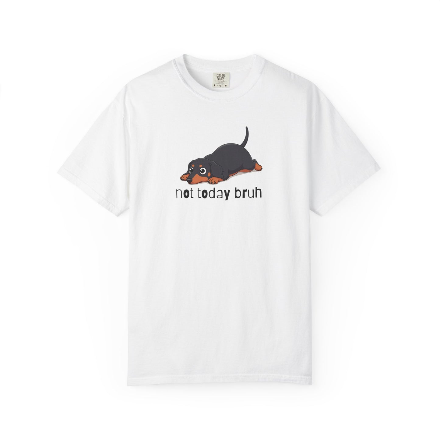 Dacshund Not Today Bruh T-Shirt