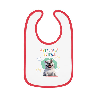 Bulldog Favorite Furball Baby Bib