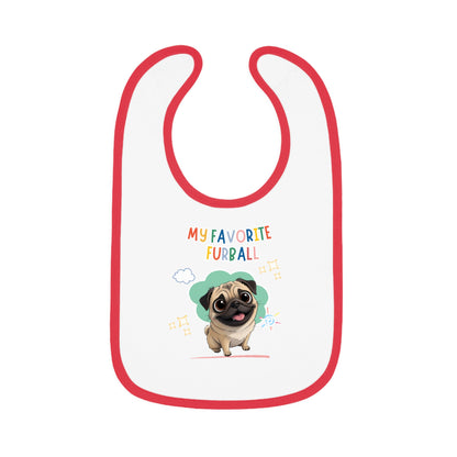 Pug Favorite Furball Baby Bib