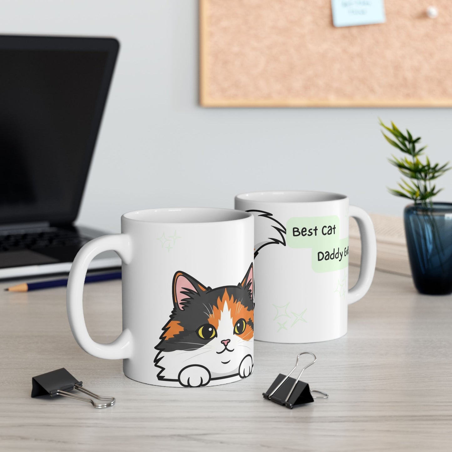 Cat Peek-a-Boo Mug | Best Cat Daddy Gift