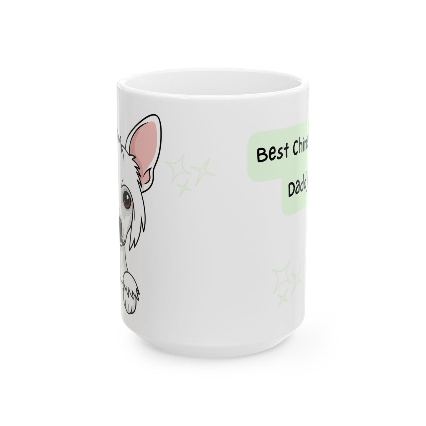 Chinese Crested Peek-a-Boo Mug | Best Chinese Crested Daddy Gift
