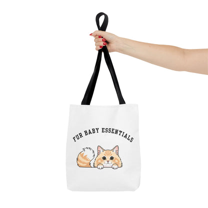 Long hair cream cat FurBaby Tote Bag