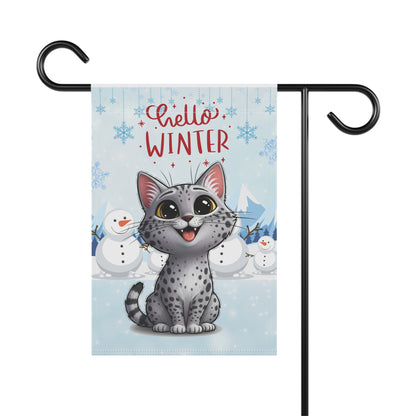Ocicat Hello Winter Garden Banner