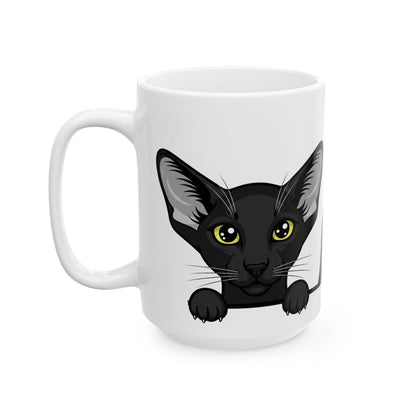 Oriental Shorthair Peek-a-Boo Mug | Best Oriental Shorthair Daddy Gift