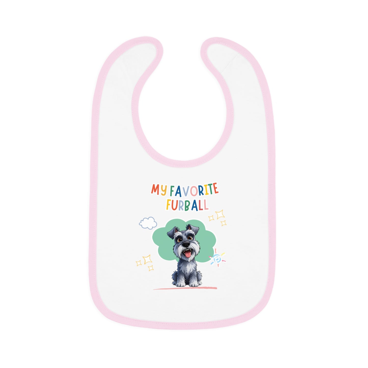 Schnauzer Favorite Furball Baby Bib