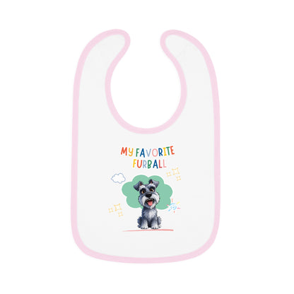 Schnauzer Favorite Furball Baby Bib