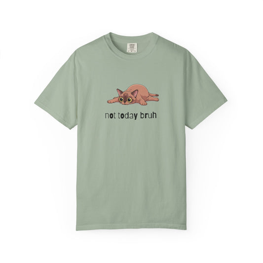 Short hair brown cat Not Today Bruh T-Shirt