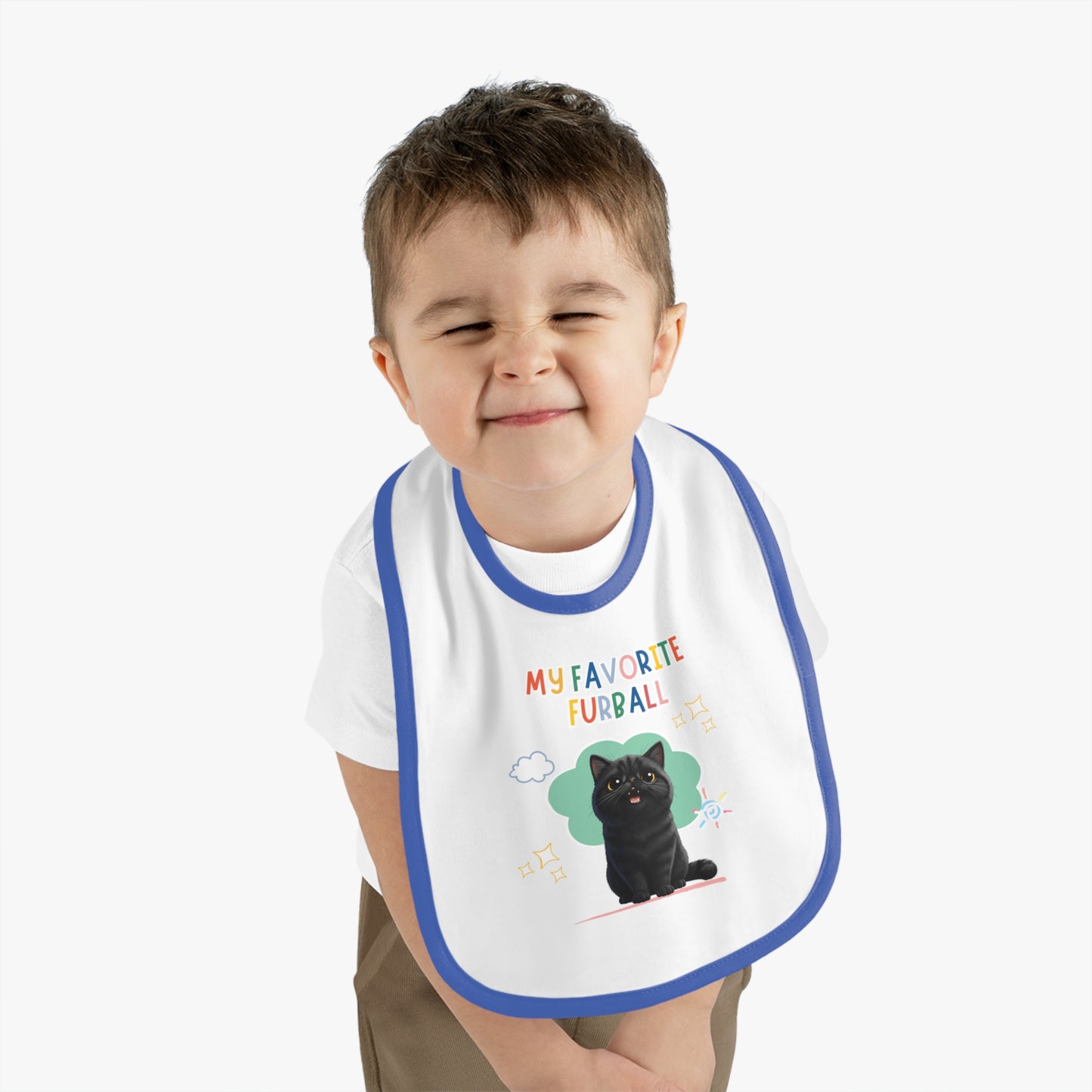 Exotic Shorthair Favorite Furball Baby Bib