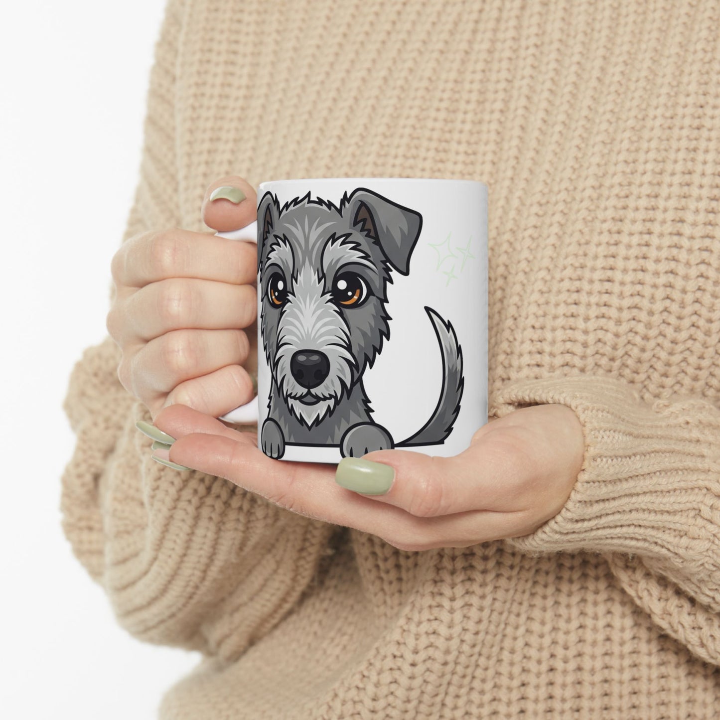 Scottish Deerhound Peek-a-Boo Mug | Best Scottish Deerhound Mama Gift