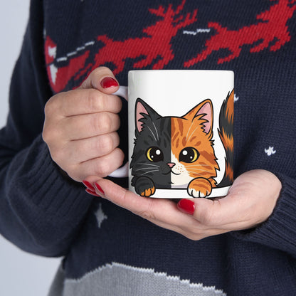 Cat Peek-a-Boo Mug | Best Cat Daddy Gift