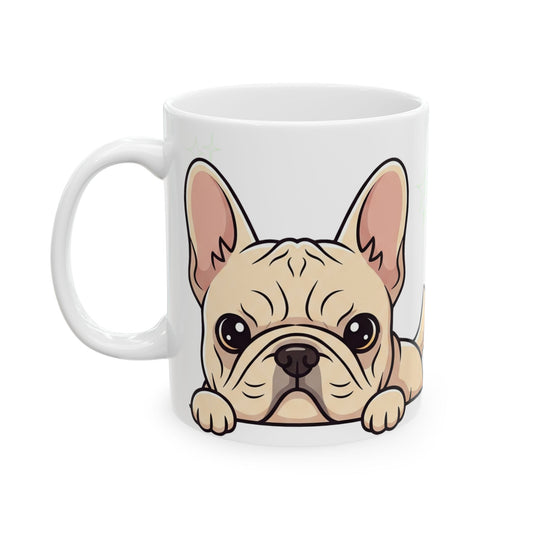 French Bulldog Peek-a-Boo Mug | Best Frenchie Daddy Gift