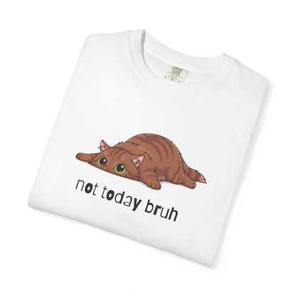 Long hair brown cat Not Today Bruh T-Shirt