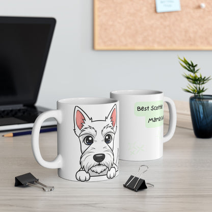 Scottish Terrier Peek-a-Boo Mug | Best Scottie Mama Gift