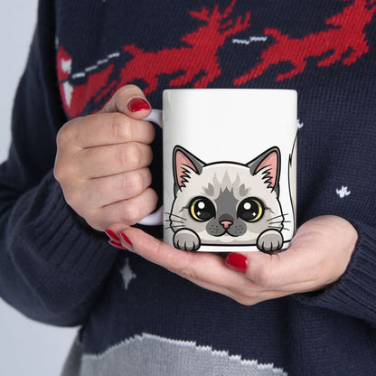 Ragdoll Peek-a-Boo Mug | Best Ragdoll Mama Gift