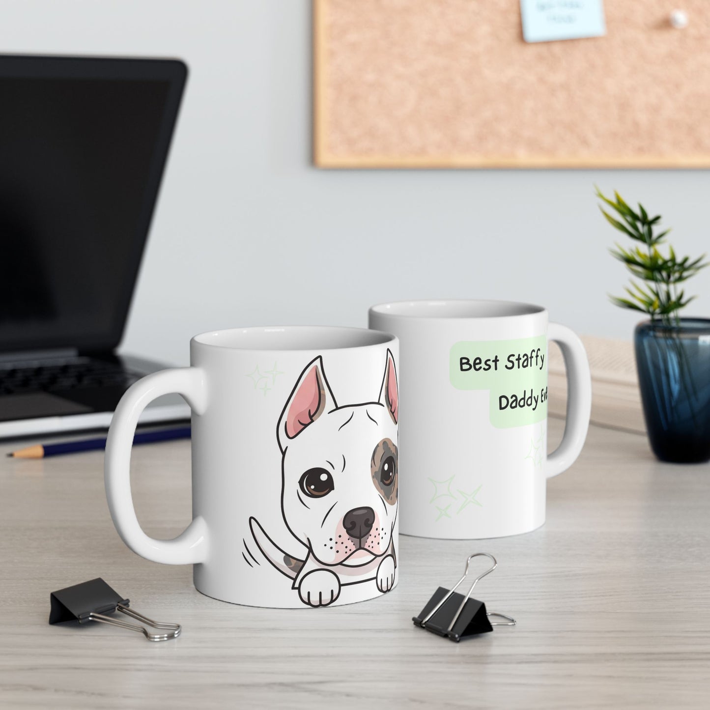 American Stafford Terrier Peek-a-Boo Mug | Best Staffy Daddy