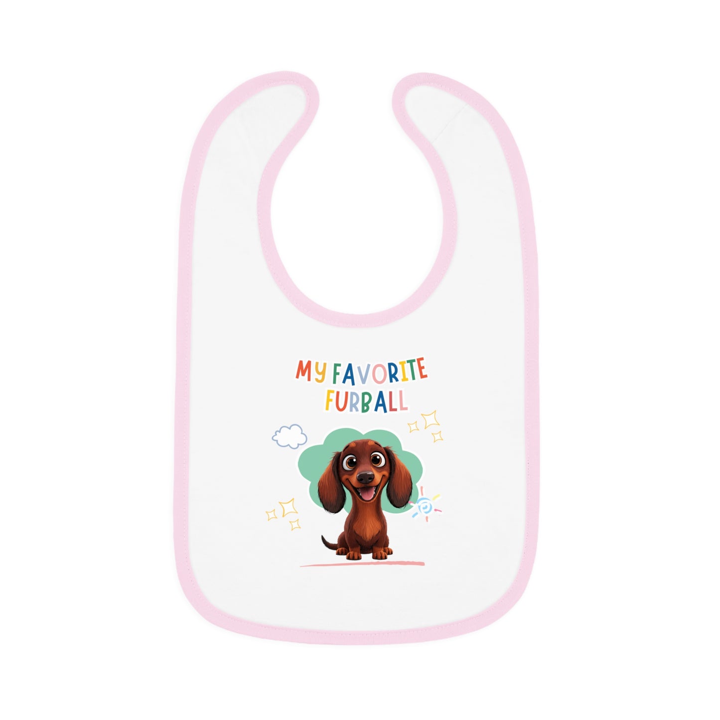 Dacshund Favorite Furball Baby Bib