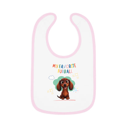 Dacshund Favorite Furball Baby Bib