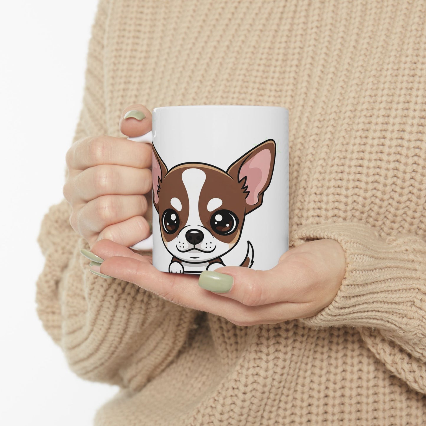 Chihuahua Peek-a-Boo Mug | Best Chihuahua Daddy Gift