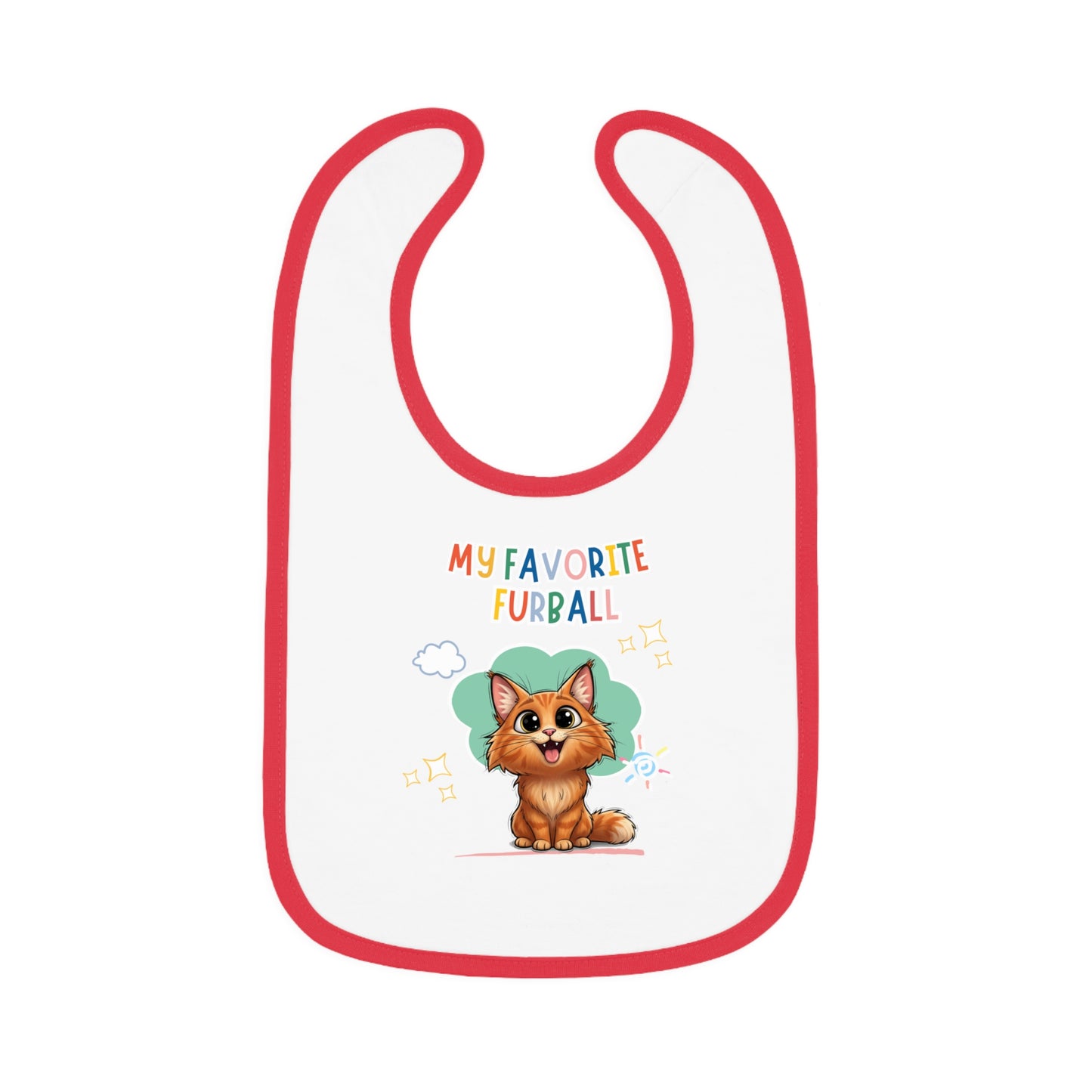 Norwegian Forest Favorite Furball Baby Bib