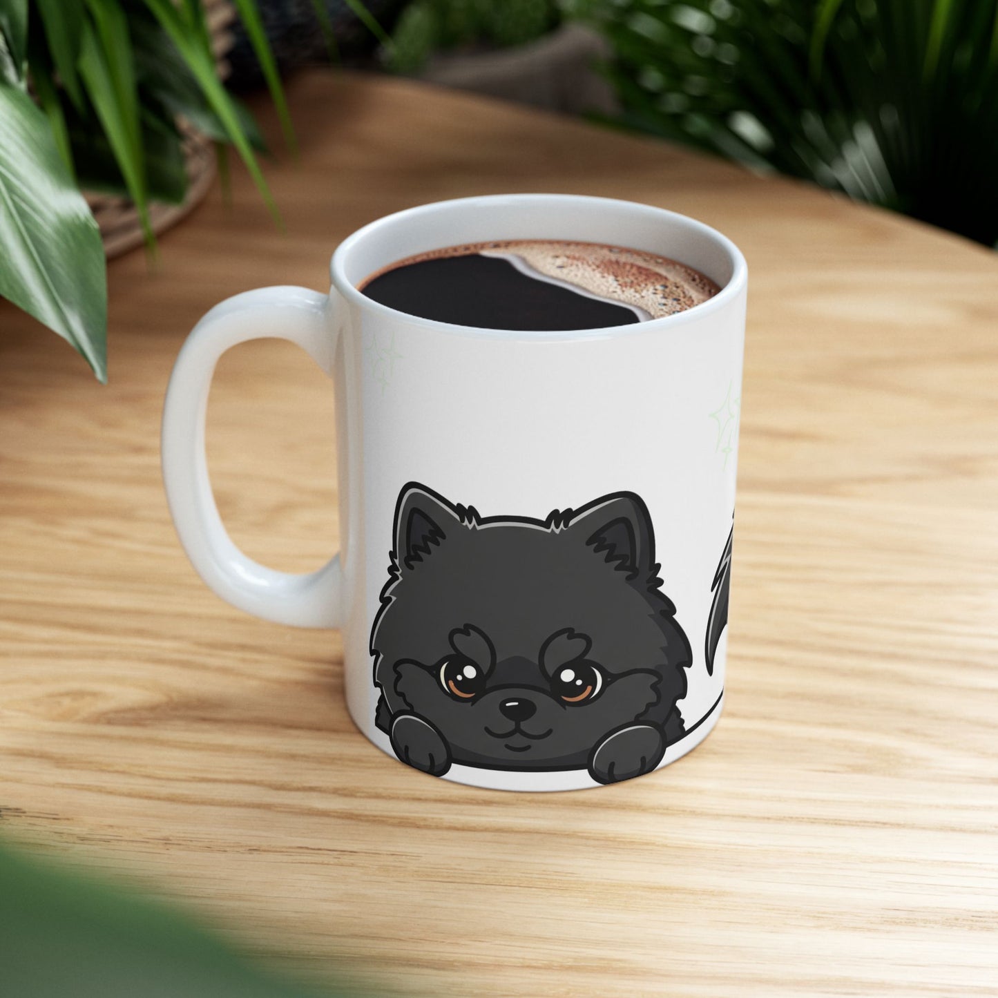 Pomeranian Peek-a-Boo Mug | Best Pomeranian Daddy Gift