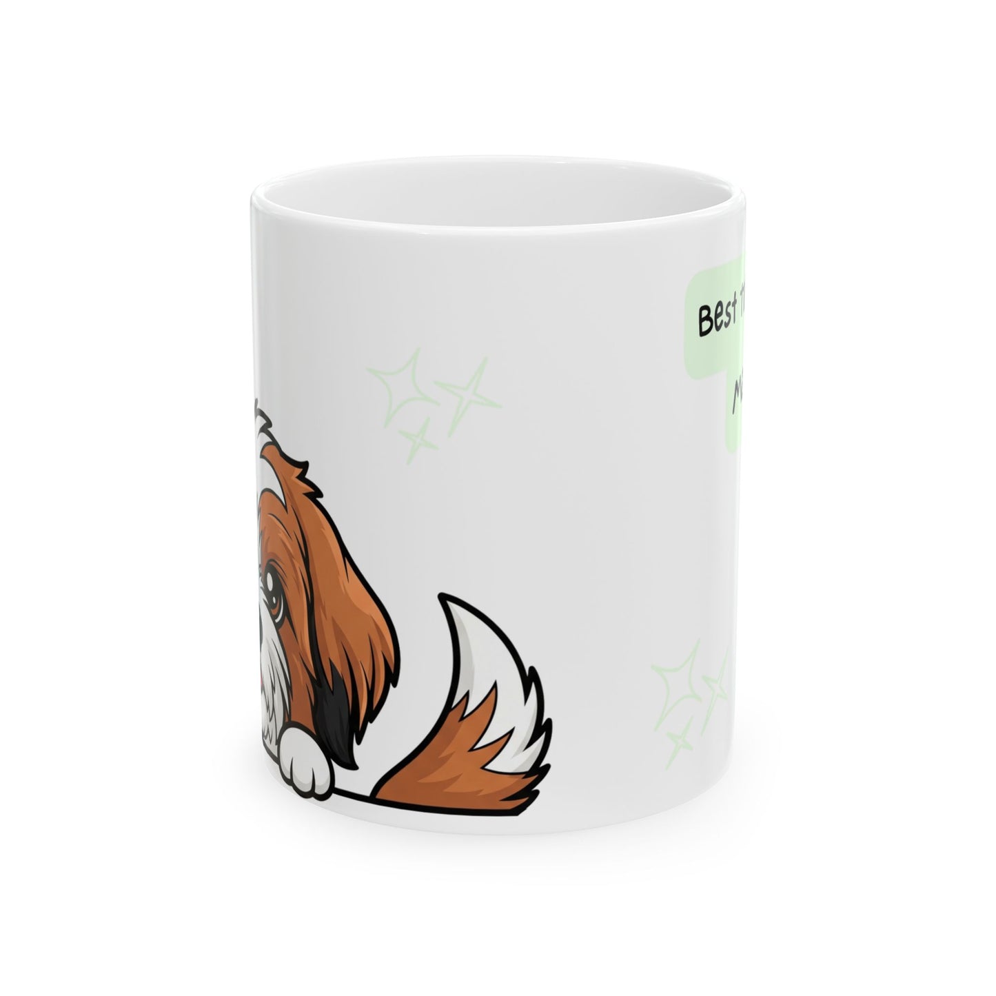 Tibetan Terrier Peek-a-Boo Mug | Best Tibetan Terrier Mama