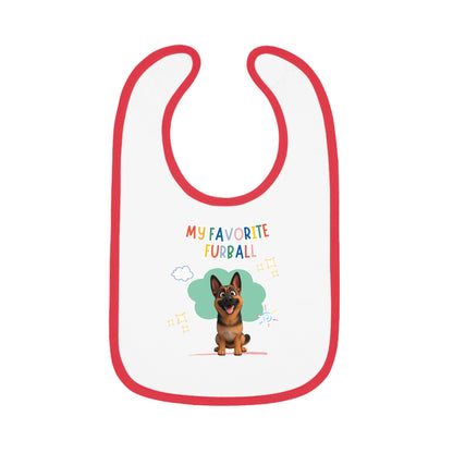 German Shepherd Favorite Furball Baby Bib
