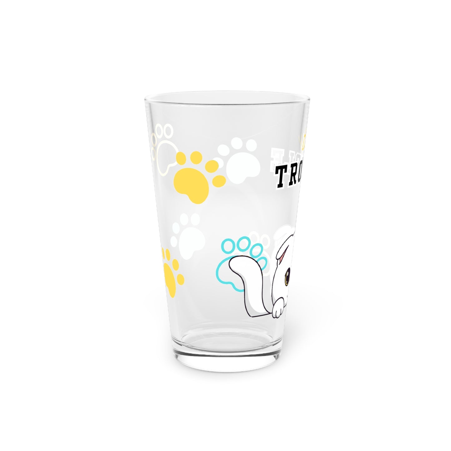 Scottish Fold Tiny Trouble Pint Glass