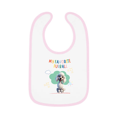 Poodle Favorite Furball Baby Bib