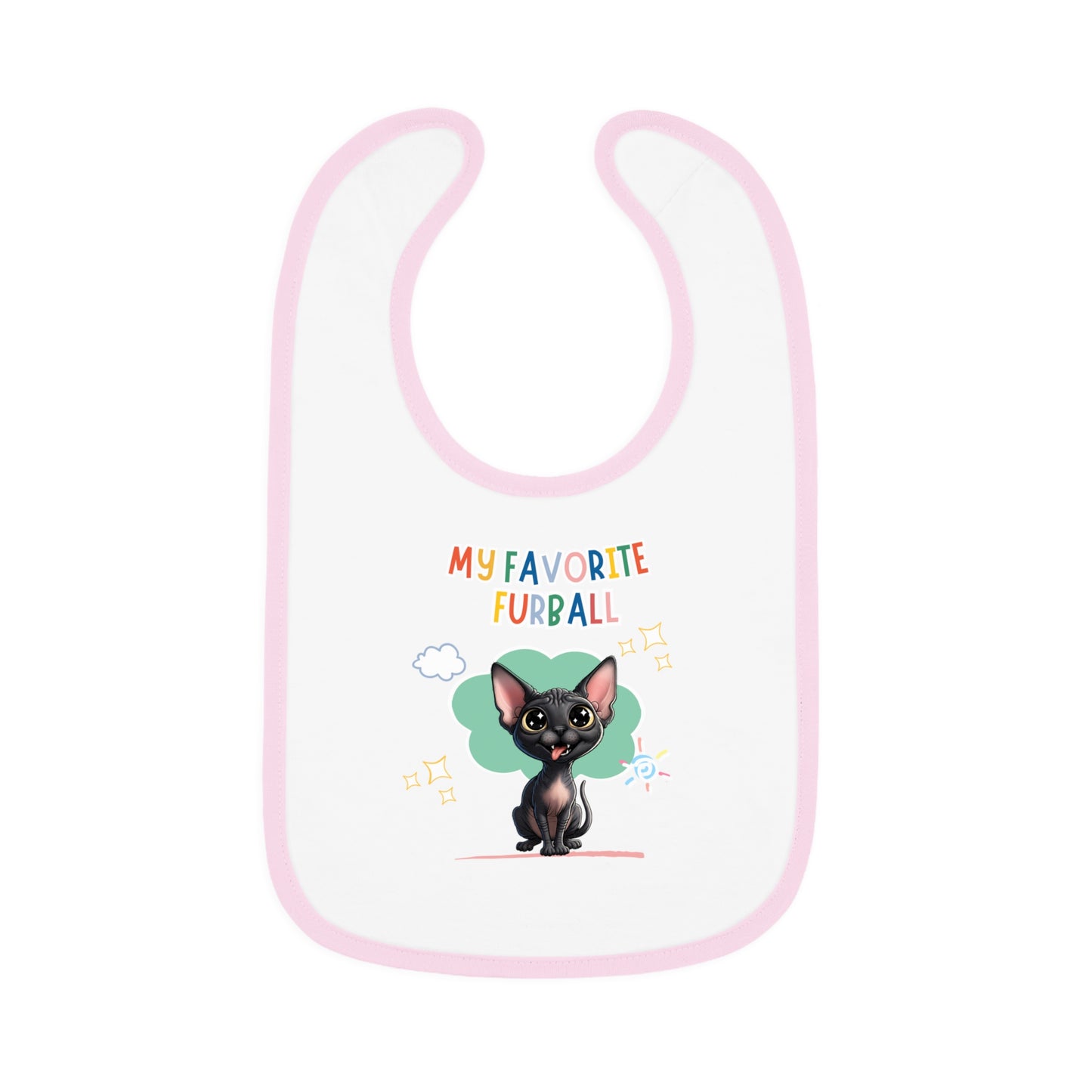 Sphynx Cat Favorite Furball Baby Bib