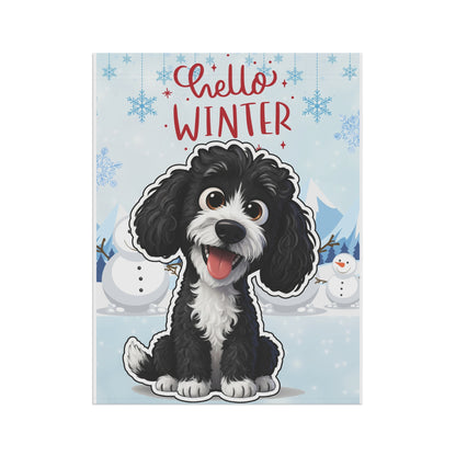 Portie Hello Winter Garden Banner