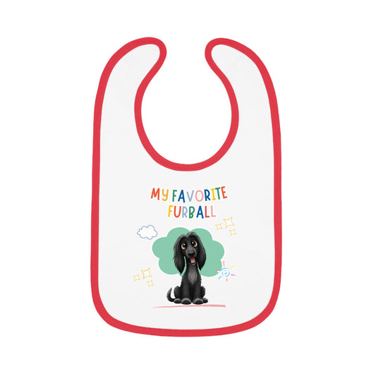 Afghan Hound Favorite Furball Baby Bib