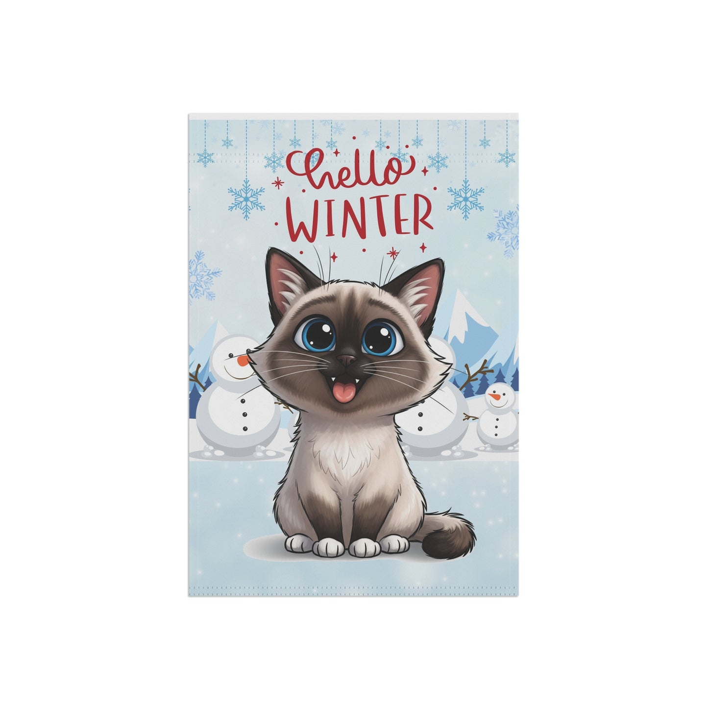 Ragdoll Hello Winter Garden Banner