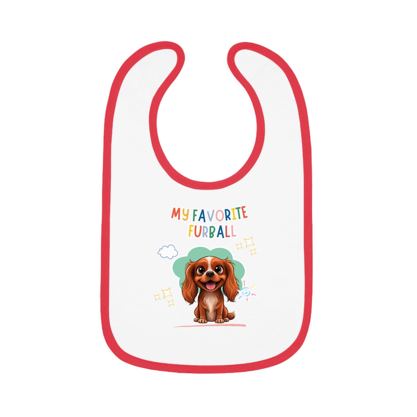 Cavalier Favorite Furball Baby Bib