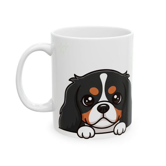 Cavalier King Charles Spaniel Peek-a-Boo Mug | Best Cavalier Daddy Gift