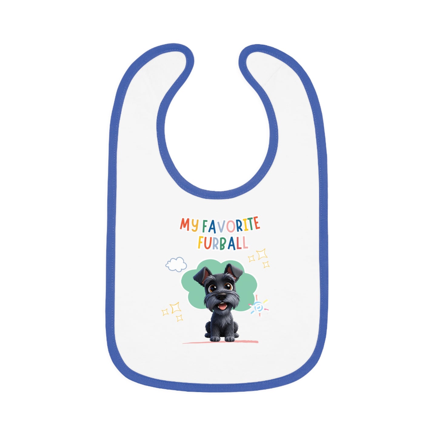 Schnauzer Favorite Furball Baby Bib