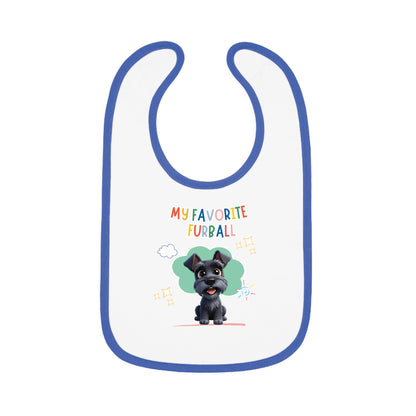 Schnauzer Favorite Furball Baby Bib