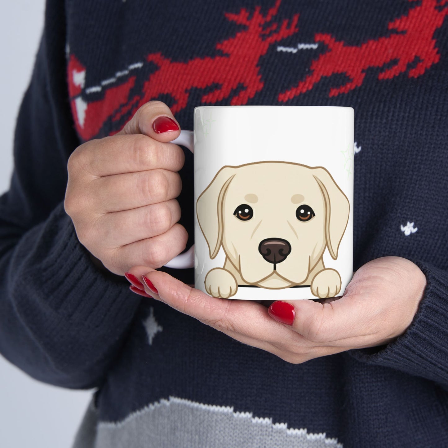 Lab Peek-a-Boo Mug | Best Labrador Retriever Daddy Gift