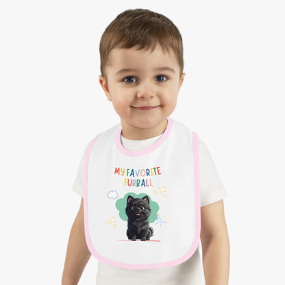 Pomeranian Favorite Furball Baby Bib
