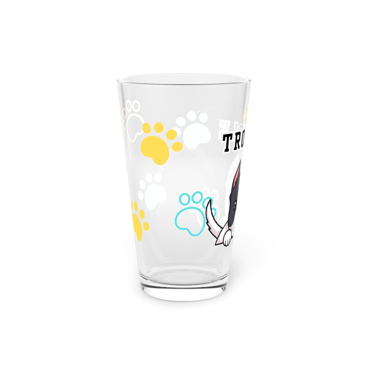 Pitbull Tiny Trouble Pint Glass