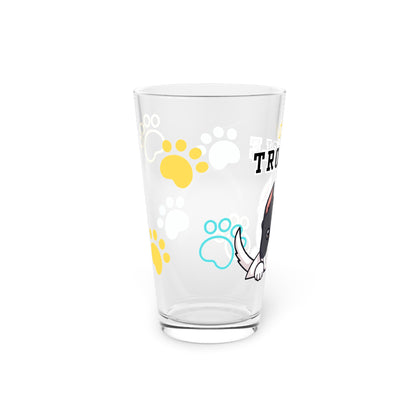 Pitbull Tiny Trouble Pint Glass