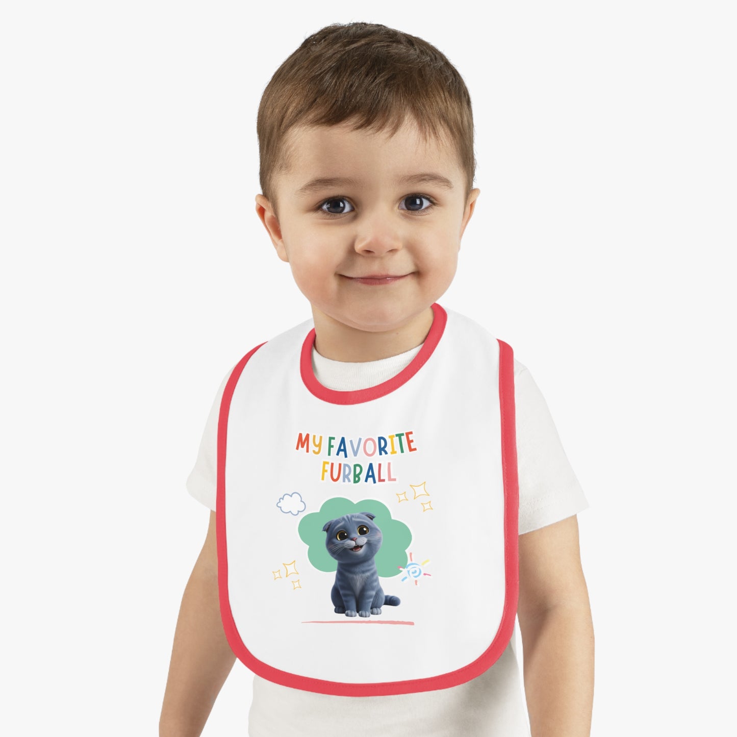 Scottish Fold Favorite Furball Baby Bib