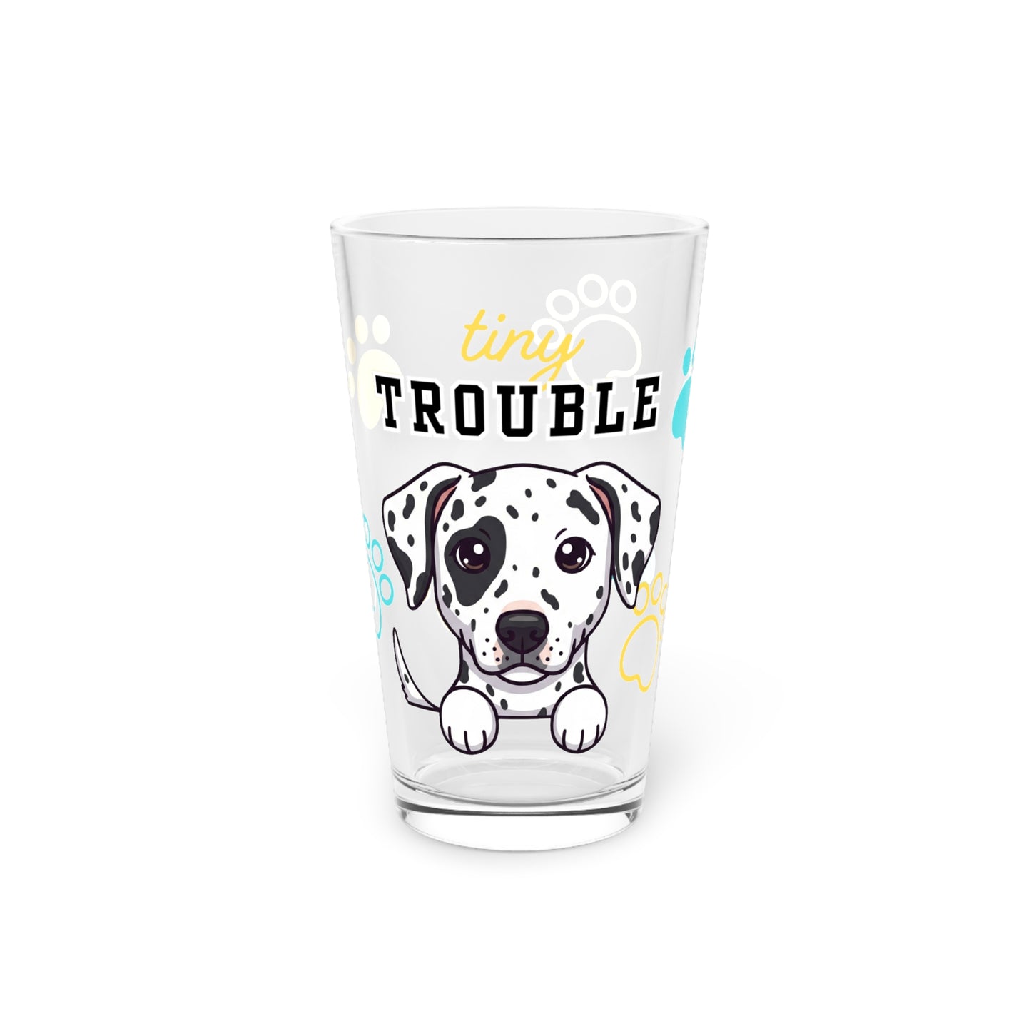 Dalmation Tiny Trouble Pint Glass