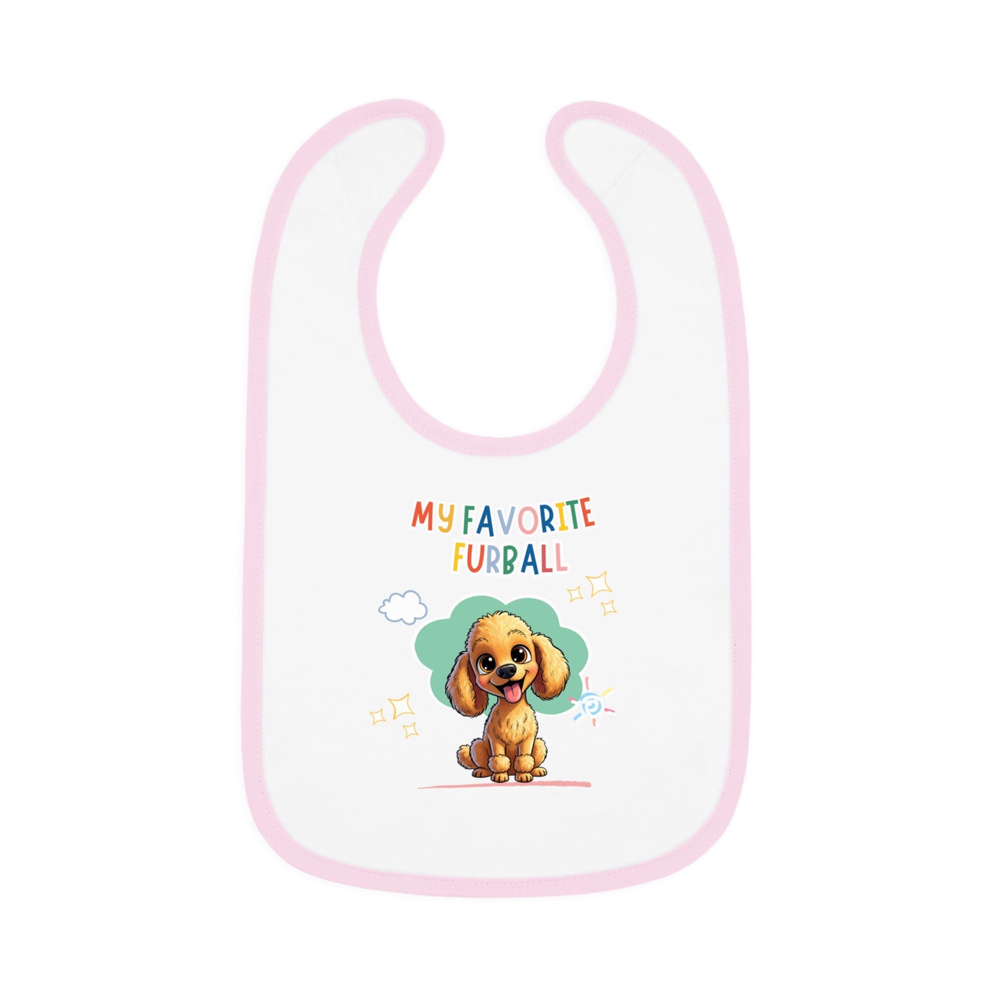 Poodle Favorite Furball Baby Bib