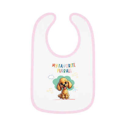 Poodle Favorite Furball Baby Bib