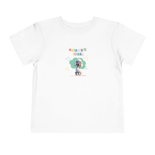 Poodle Favorite Furball Toddler Tee