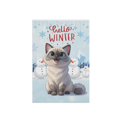 Ragdoll Hello Winter Garden Banner