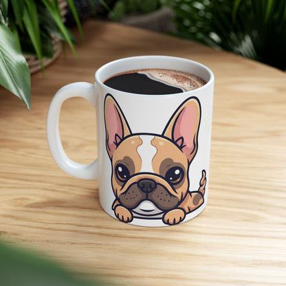 French Bulldog Peek-a-Boo Mug | Best Frenchie Daddy Gift